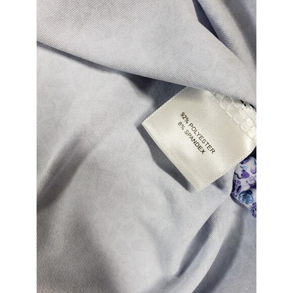 Peter Millar Polo Shirt Size Extra Large Mens Blue Performance Golf Logo Drink - Picture 4 of 8